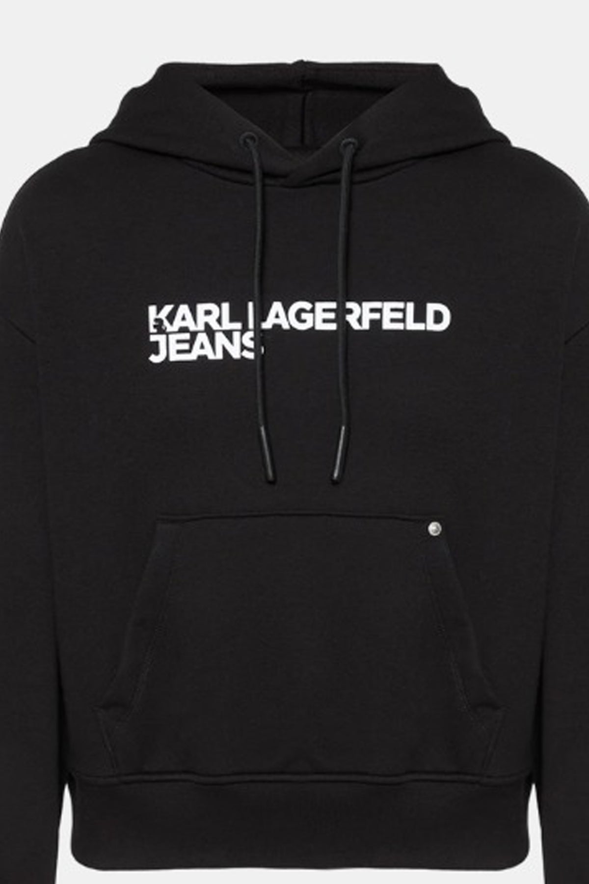 KARL LAGERFELD JEANS AW KLJ REG LOGO HOODIE en color NEGRO (3)