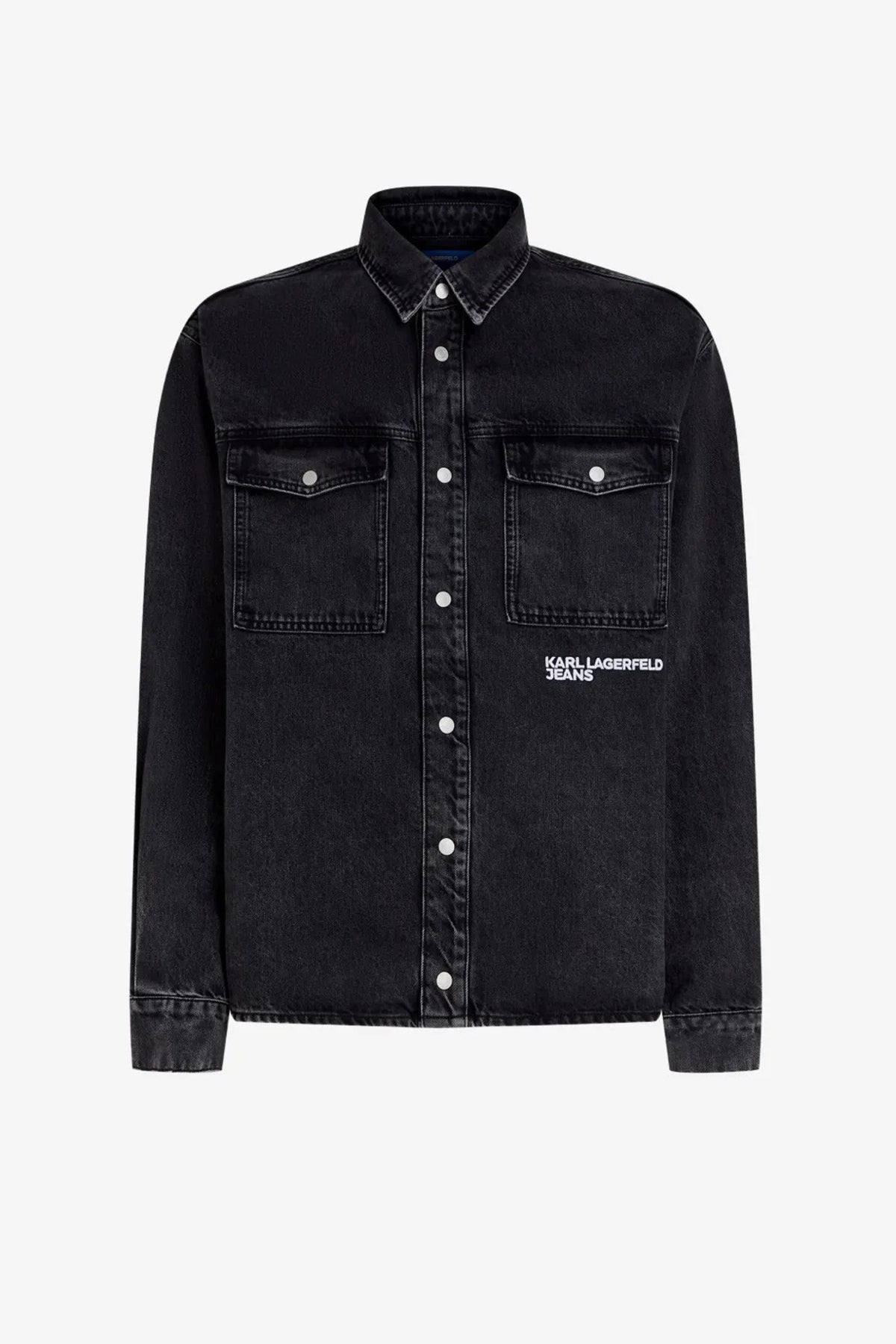 KARL LAGERFELD JEANS BM KLJ KARLISM OVERSHIRT en color NEGRO (1)
