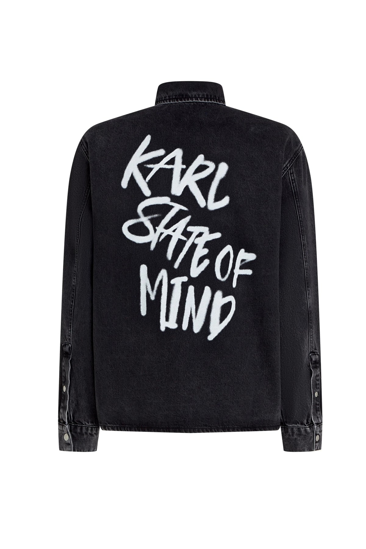 KARL LAGERFELD JEANS BM KLJ KARLISM OVERSHIRT en color NEGRO (2)