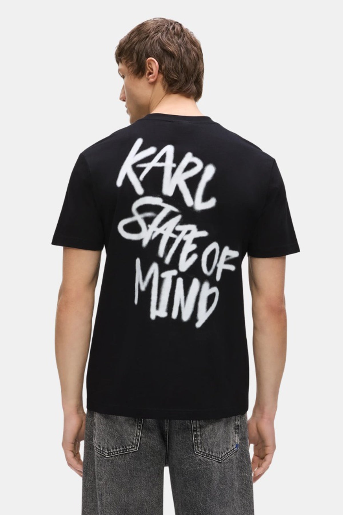 KARL LAGERFELD JEANS BM KLJ REG KARLISM TEE en color BEIS (2)