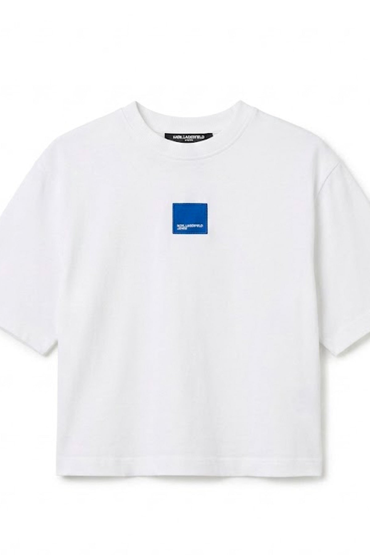 KARL LAGERFELD JEANS BW KLJ REG BOXY PATCH TEE en color NEGRO (3)