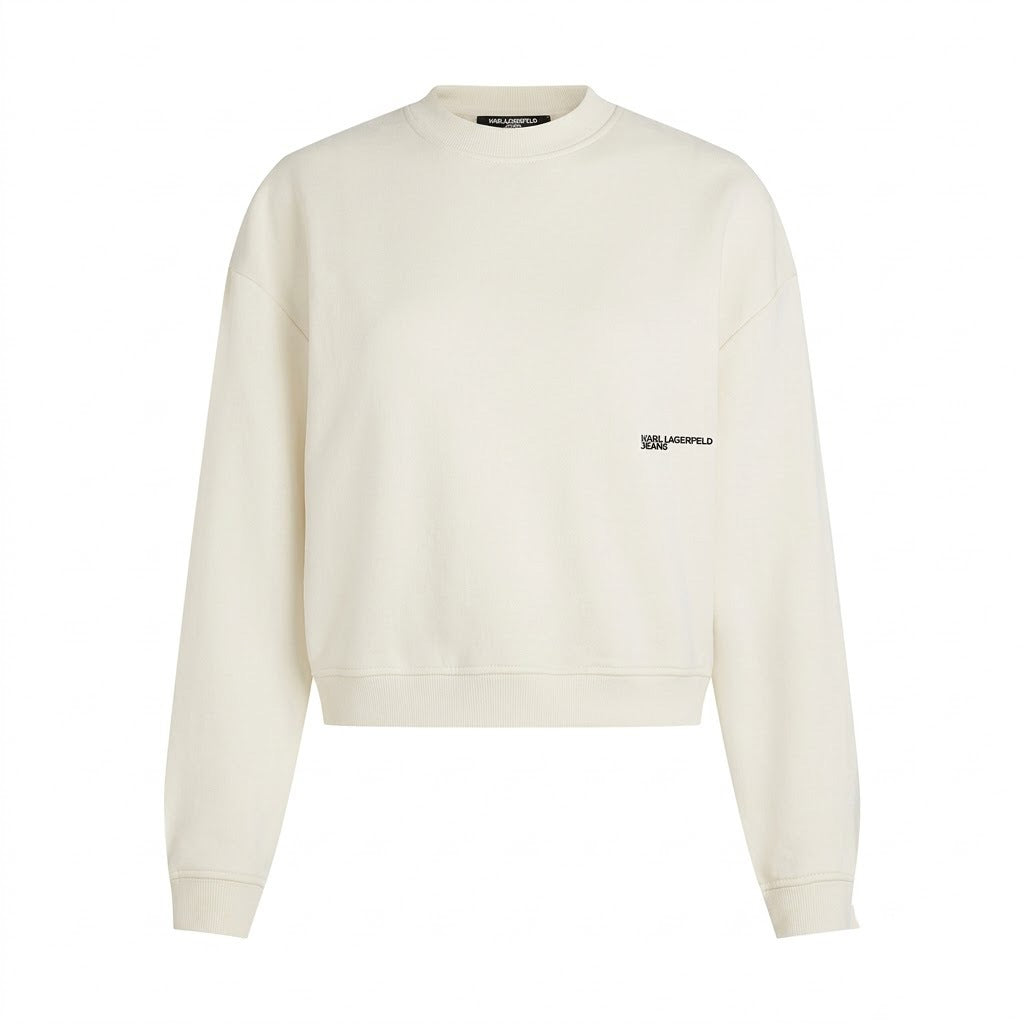 KARL LAGERFELD JEANS BW KLJ BOXY KARLISM SWEAT en color BLANCO (4)