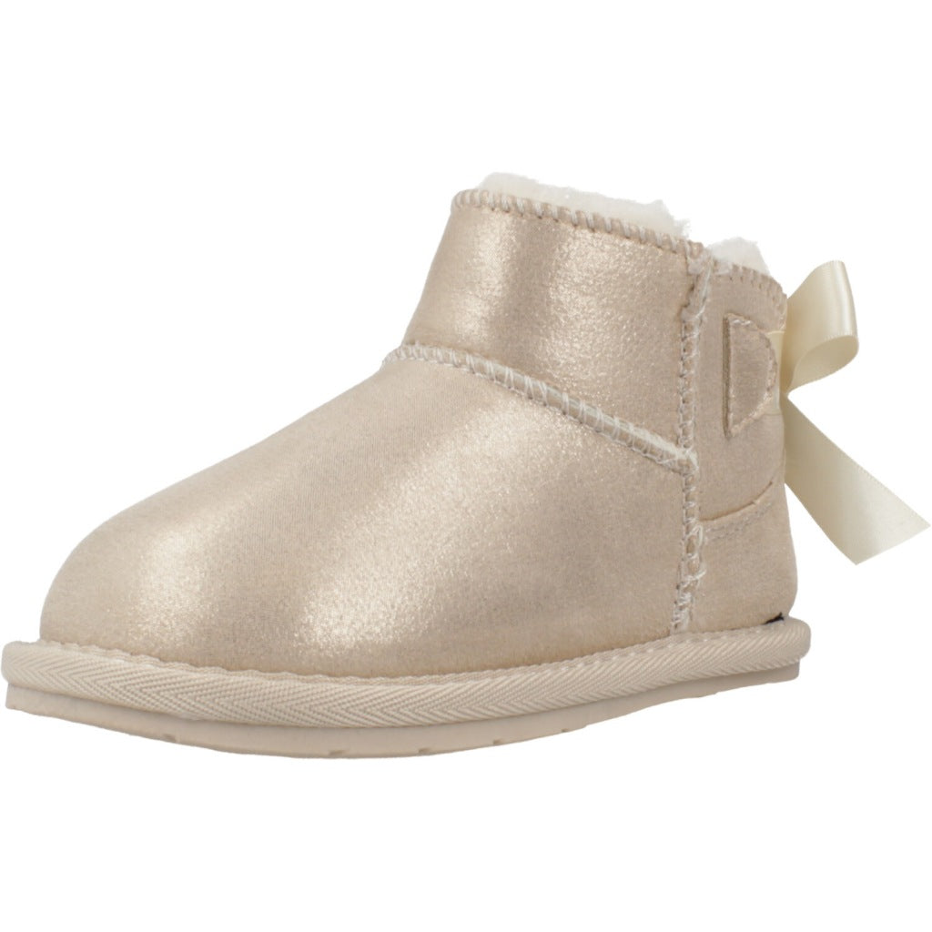 TECNOBABY BOOT BOW en color ORO (1)