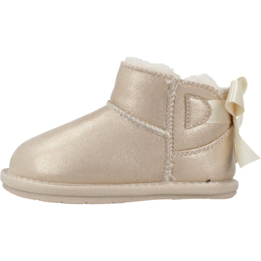 TECNOBABY BOOT BOW en color ORO (2)