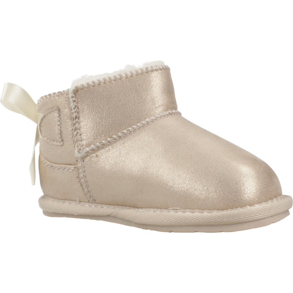 TECNOBABY BOOT BOW en color ORO (5)