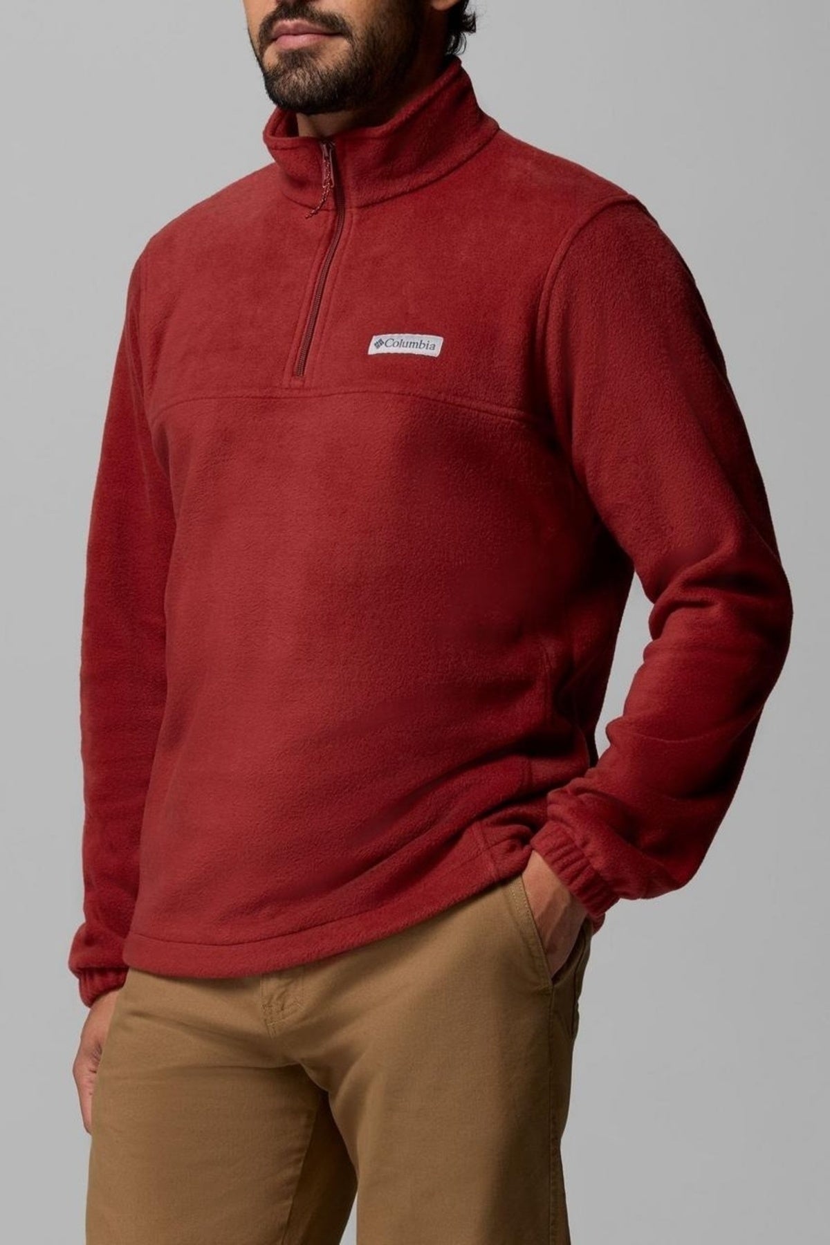 COLUMBIA CB STEENS MOUNTAIN HALF ZIP en color ROJO (3)