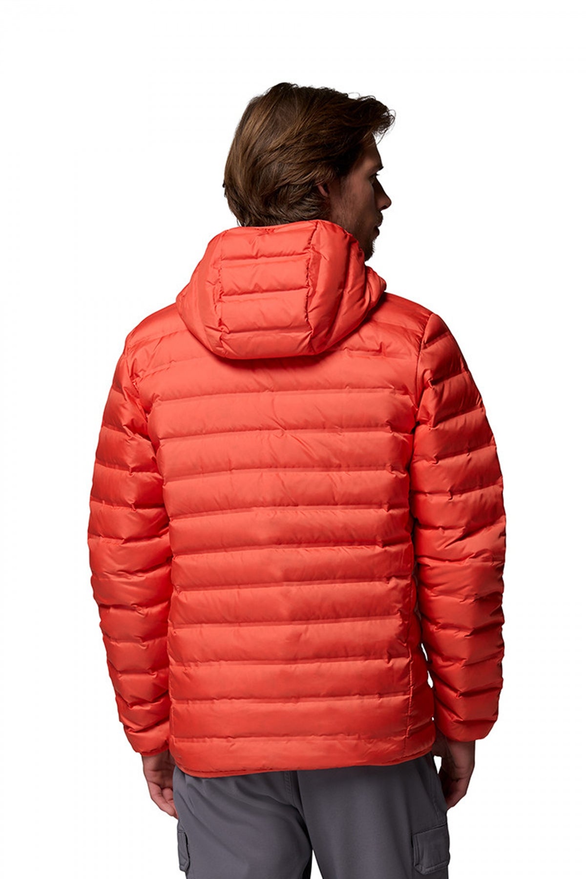 COLUMBIA LAKE II DOWN HOODED JACKET en color NARANJA (2)