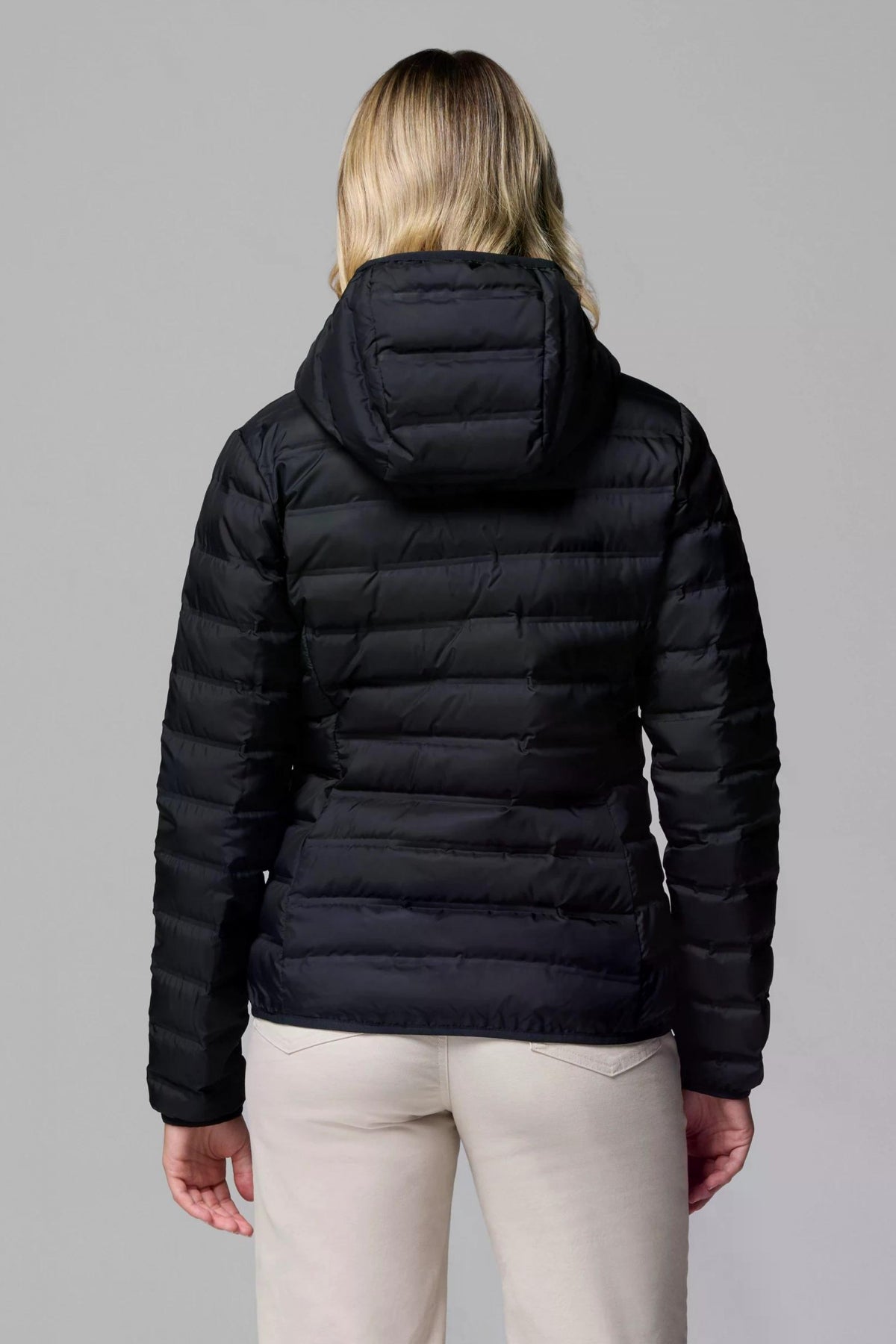 COLUMBIA LAKE II DOWN HOODED JA en color NEGRO (2)