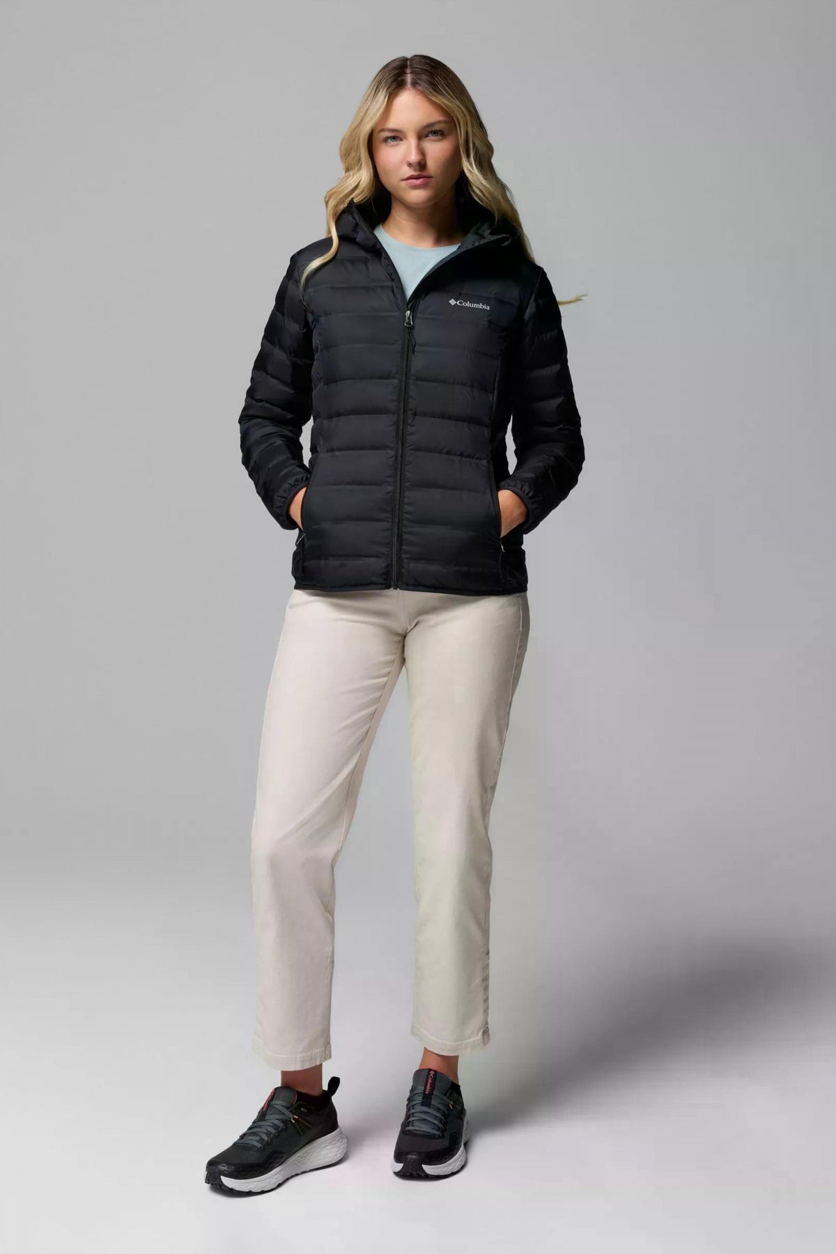 COLUMBIA LAKE II DOWN HOODED JA en color NEGRO (4)