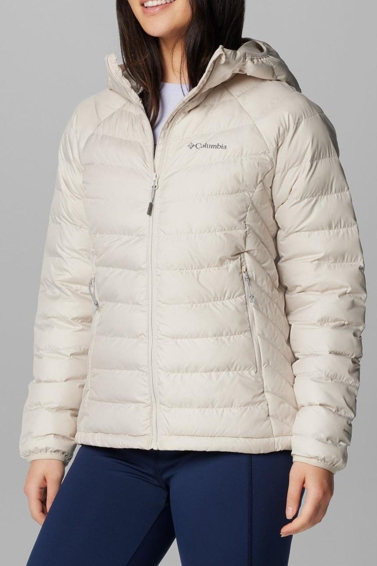 COLUMBIA POWDER LITE II HOODED JACKET en color BLANCO (1)