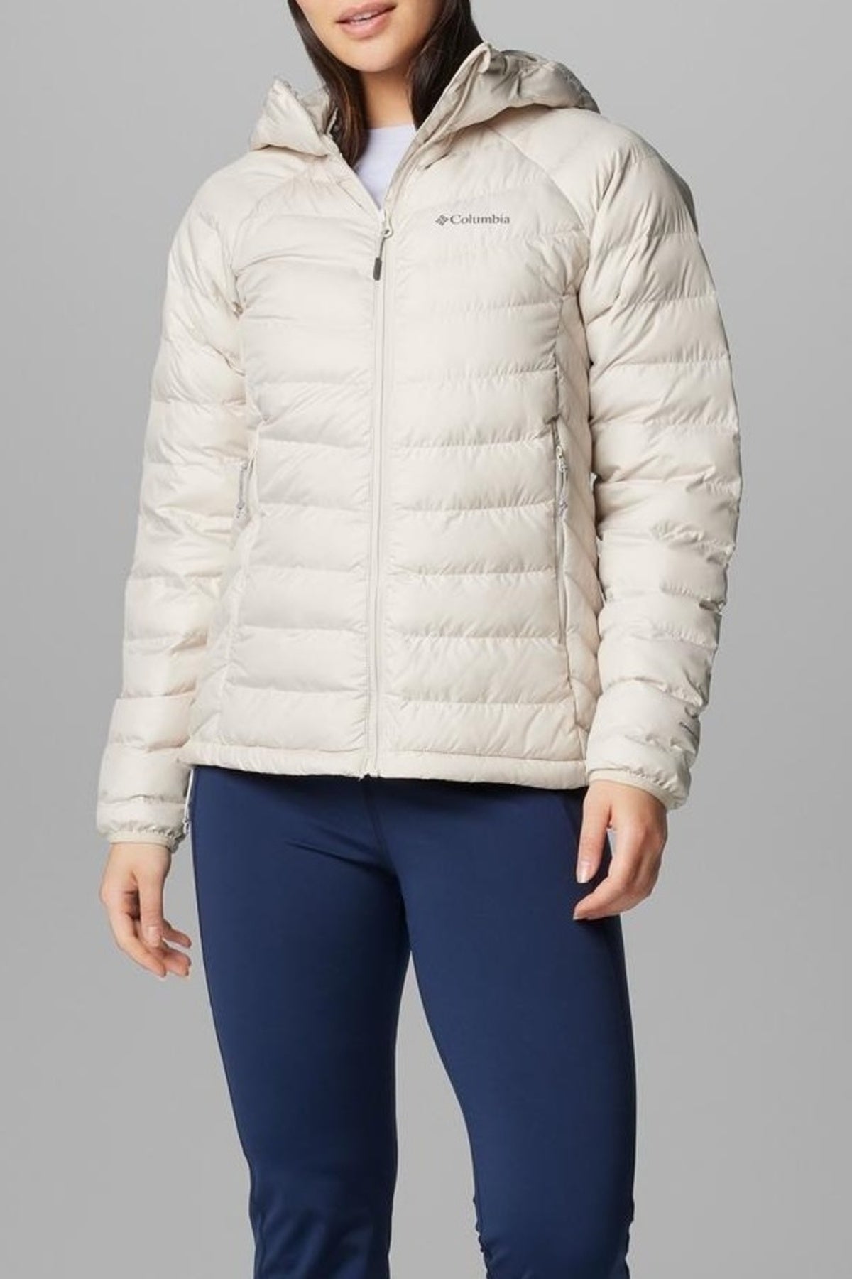 COLUMBIA POWDER LITE II HOODED JACKET en color BLANCO (4)