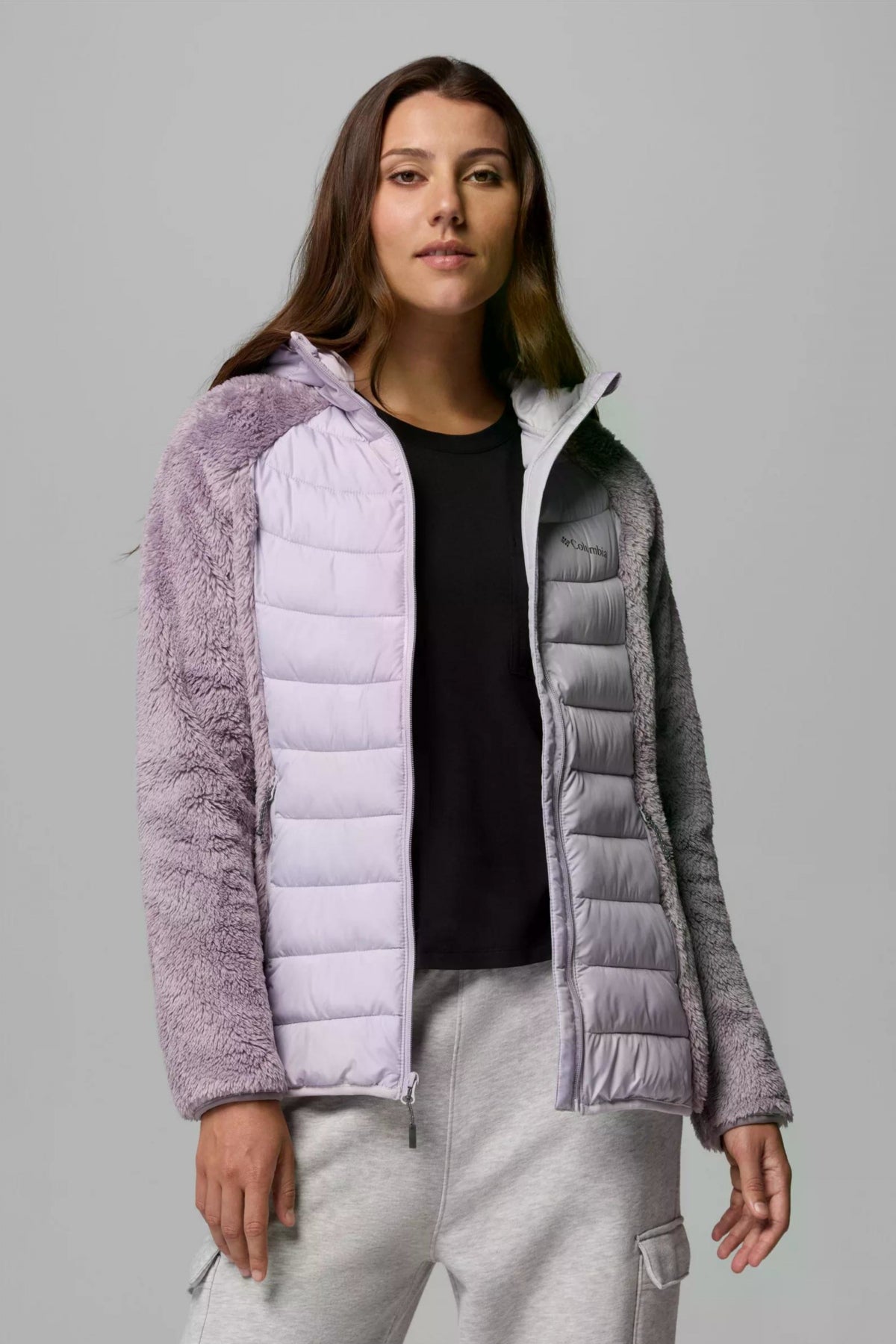 COLUMBIA POWDER LITE II SHERPA HYB en color VIOLETA (3)