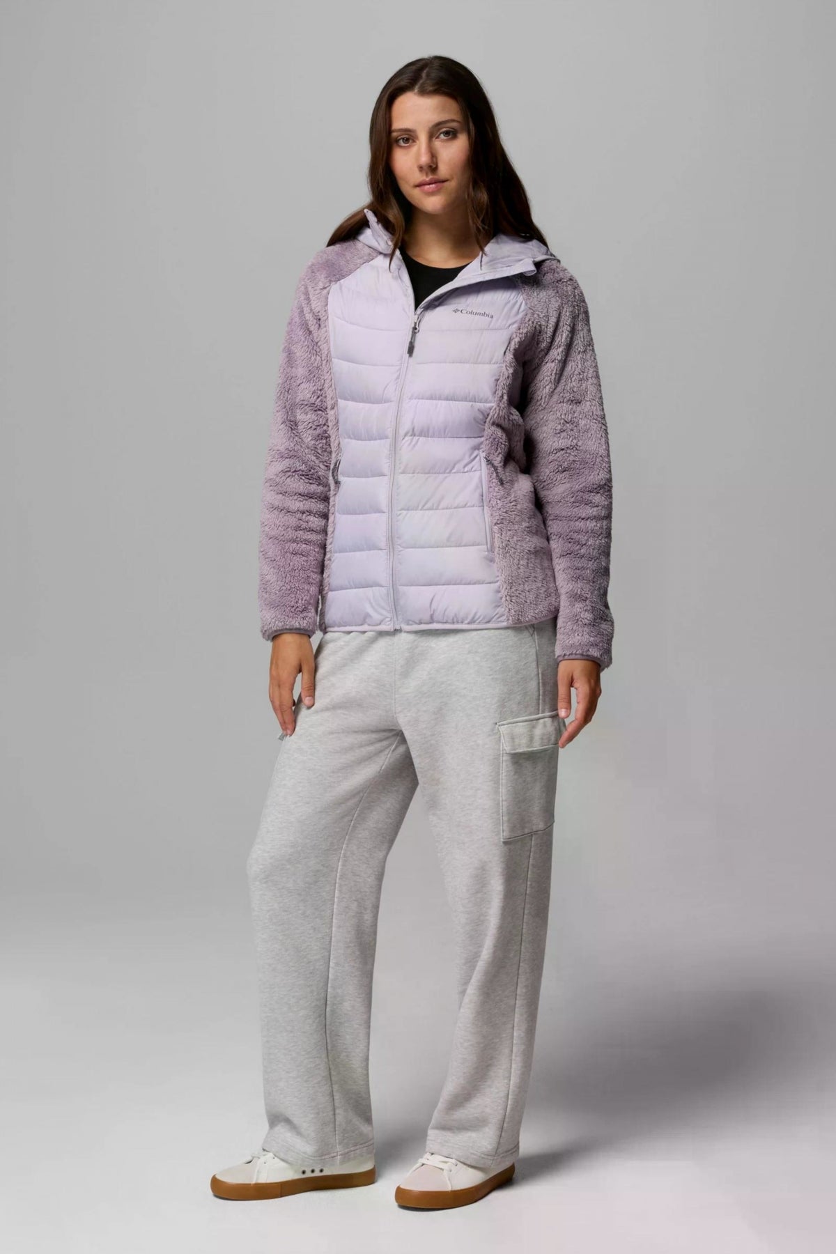 COLUMBIA POWDER LITE II SHERPA HYB en color VIOLETA (4)