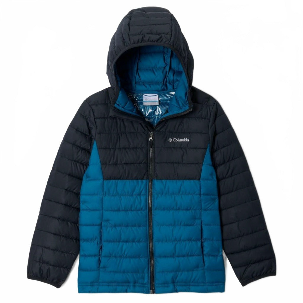 COLUMBIA POWDER LITE II HOODED JACKET en color AZUL (4)