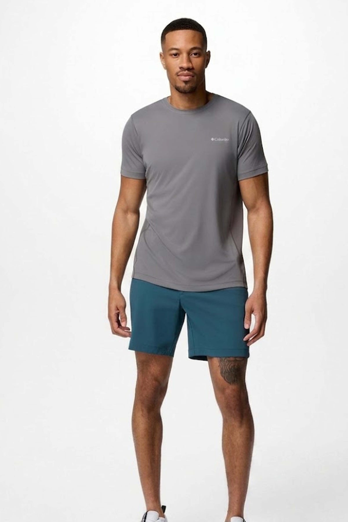COLUMBIA RULES LIGHT SS CREW en color GRIS (1)
