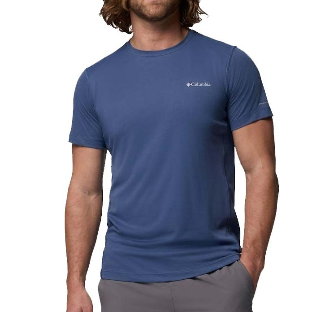 COLUMBIA RULES LIGHT SS CREW en color AZUL (3)