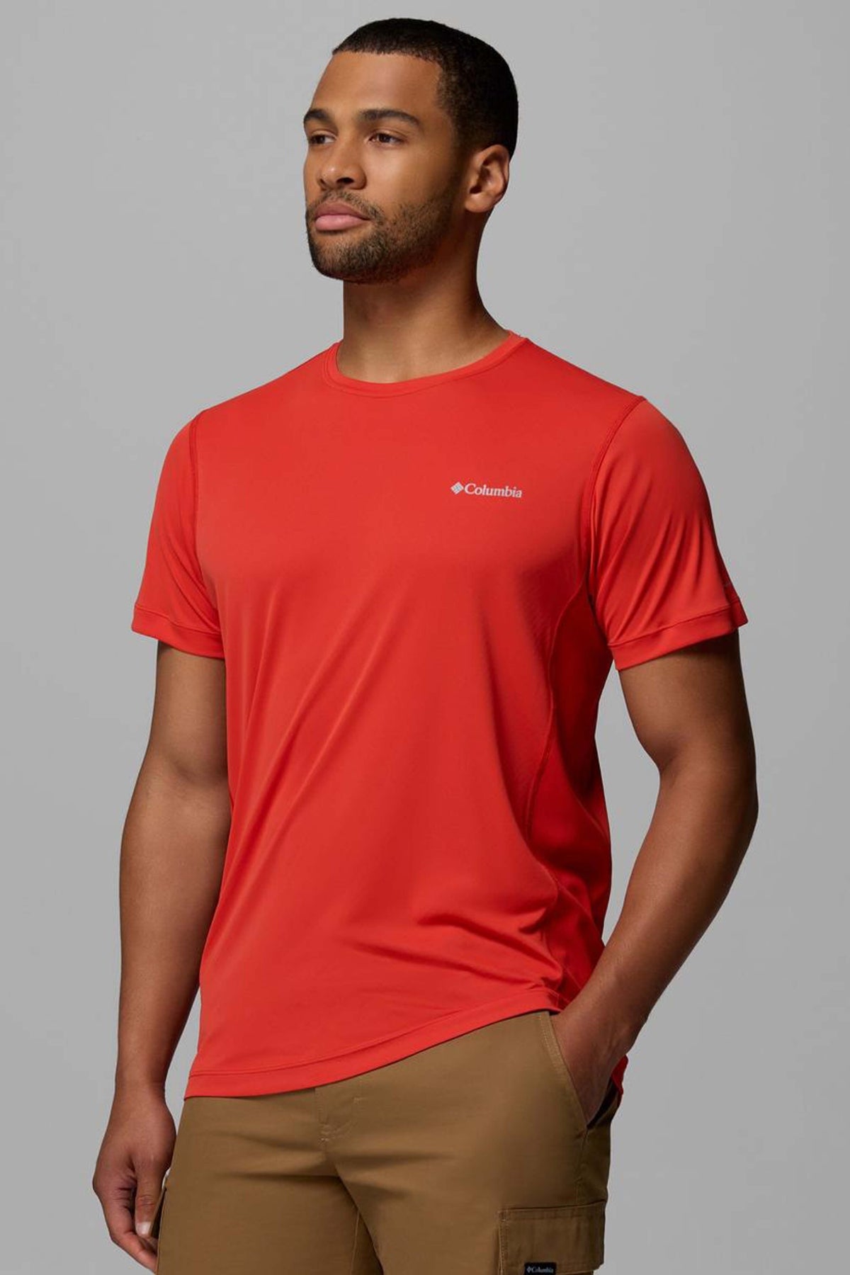 COLUMBIA RULES LIGHT SS CREW en color NARANJA (3)