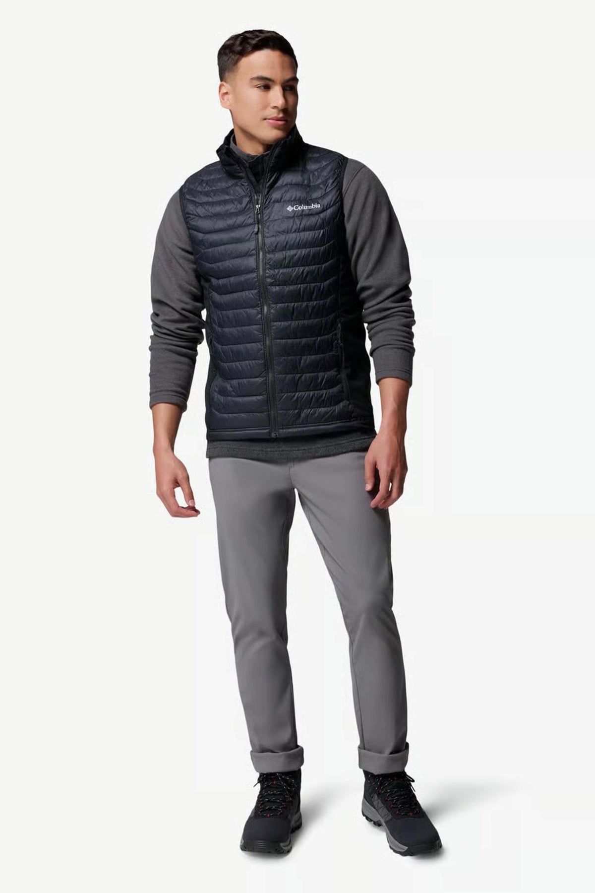 COLUMBIA POWDER PASS HYBRID VEST en color NEGRO (1)