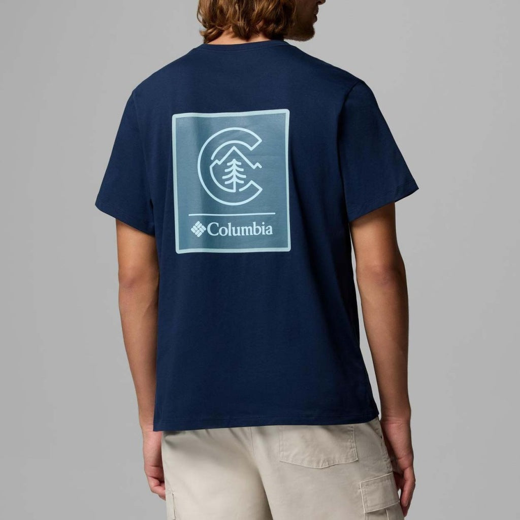 COLUMBIA CSC LOGO BACK TEE en color AZUL (5)