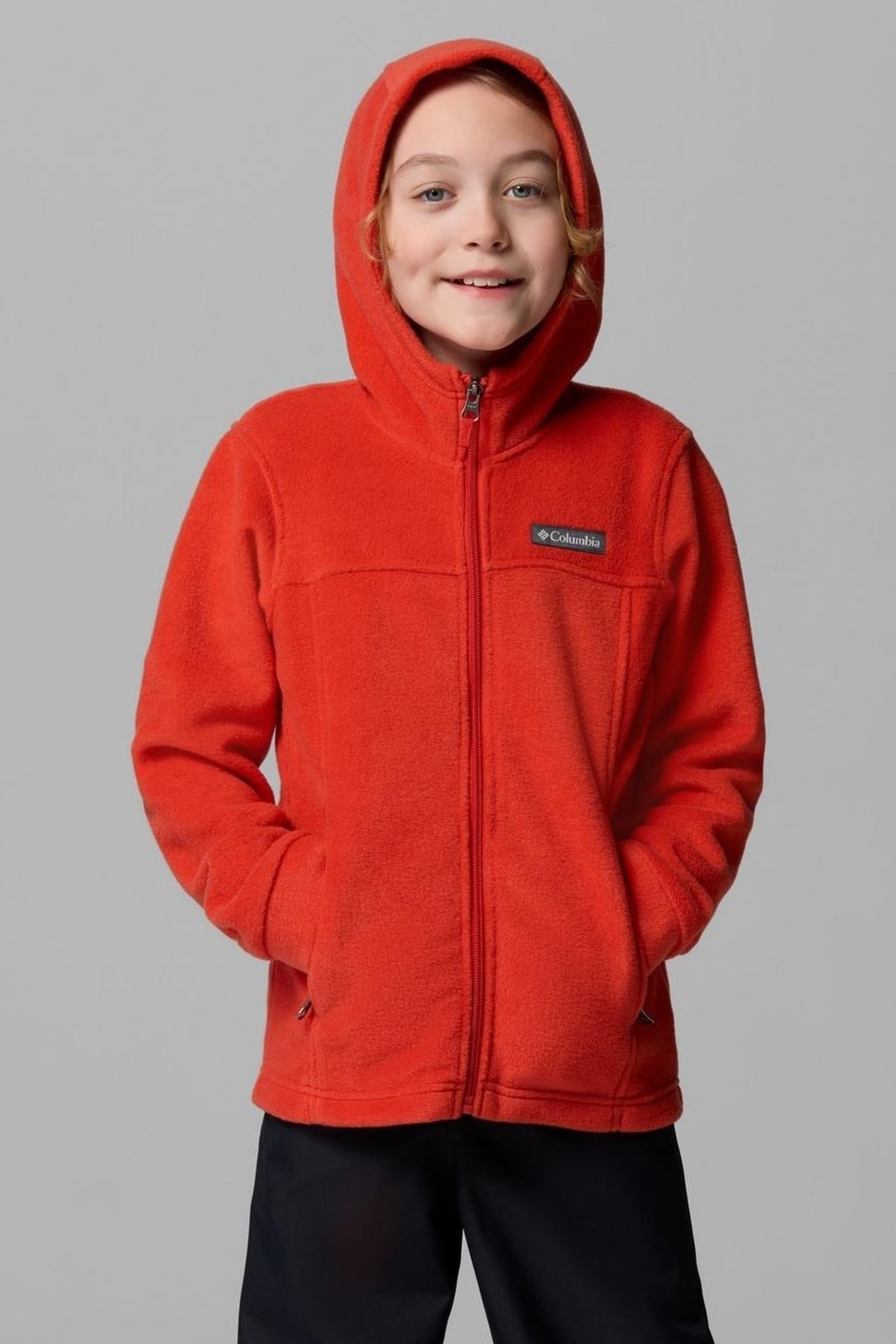 COLUMBIA STEENS II FLEECE HOODIE en color ROJO (1)