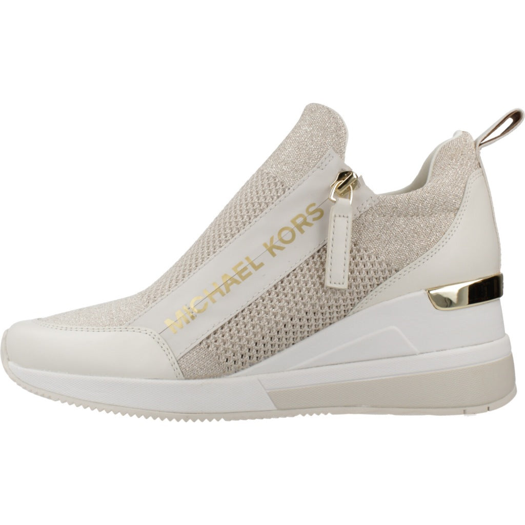 MICHAEL KORS WILLIS WEDGE TRAINER en color BLANCO (2)
