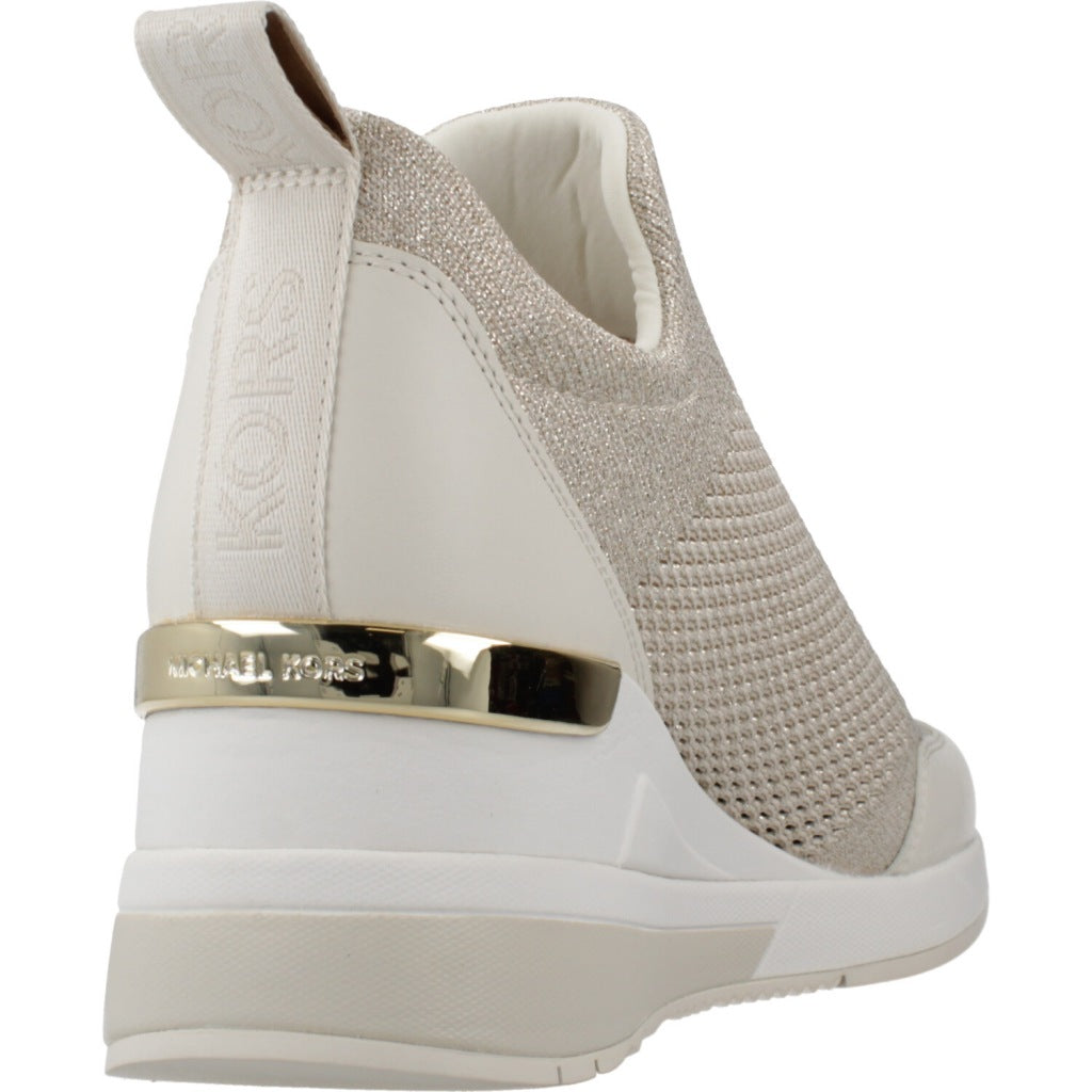 MICHAEL KORS WILLIS WEDGE TRAINER en color BLANCO (3)