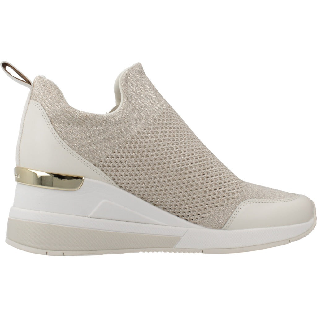 MICHAEL KORS WILLIS WEDGE TRAINER en color BLANCO (4)