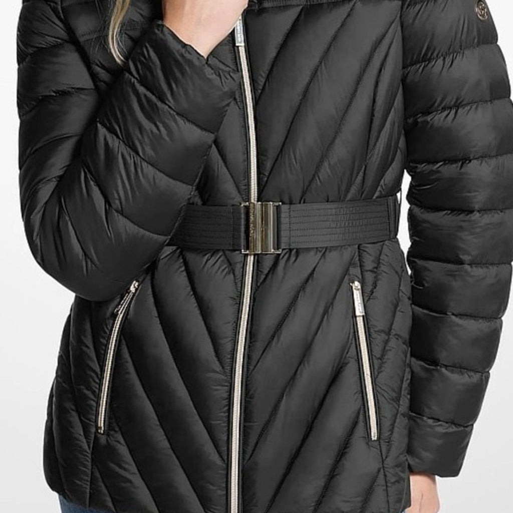 MICHAEL KORS PACKABLE JACKET W FX FUR TRIM CO en color (6)