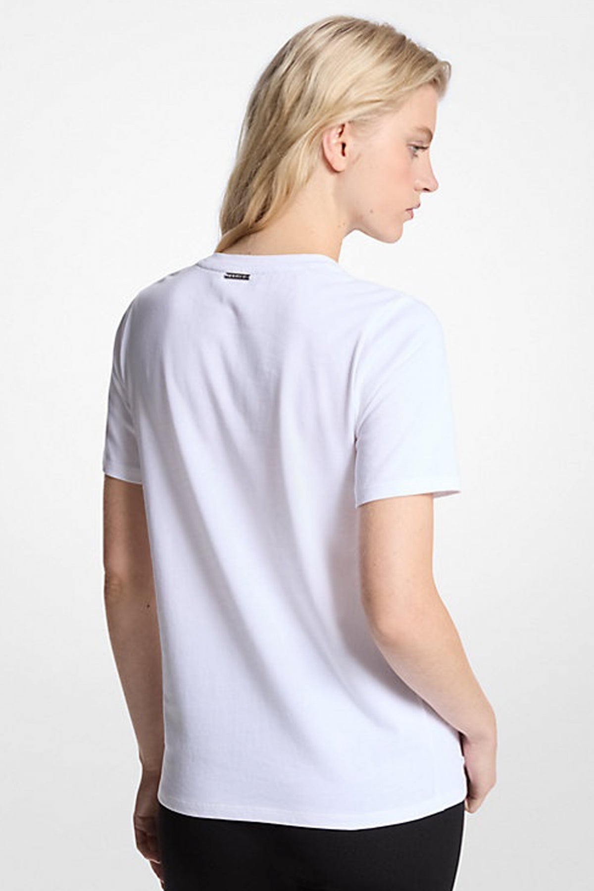 MICHAEL KORS MK CHARM SMALL TEE en color BLANCO (2)