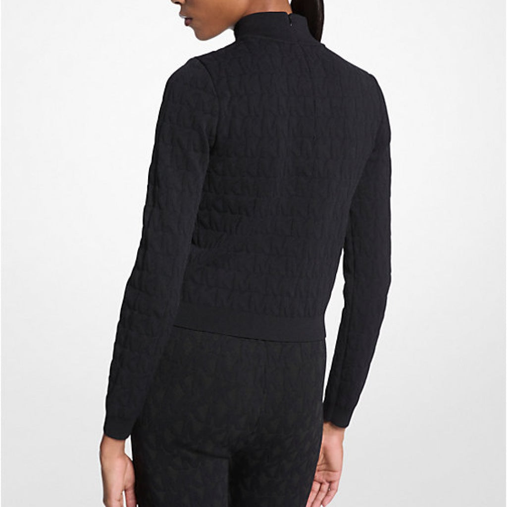 MICHAEL KORS EMBOSS MK TOP LONG SLEEV en color NEGRO (4)
