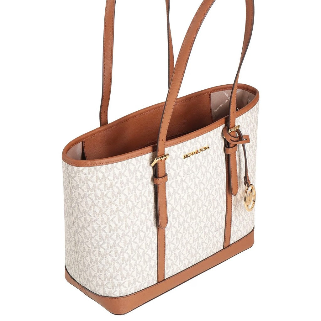 MICHAEL KORS JET SET TRAVEL LARGE en color BLANCO (2)
