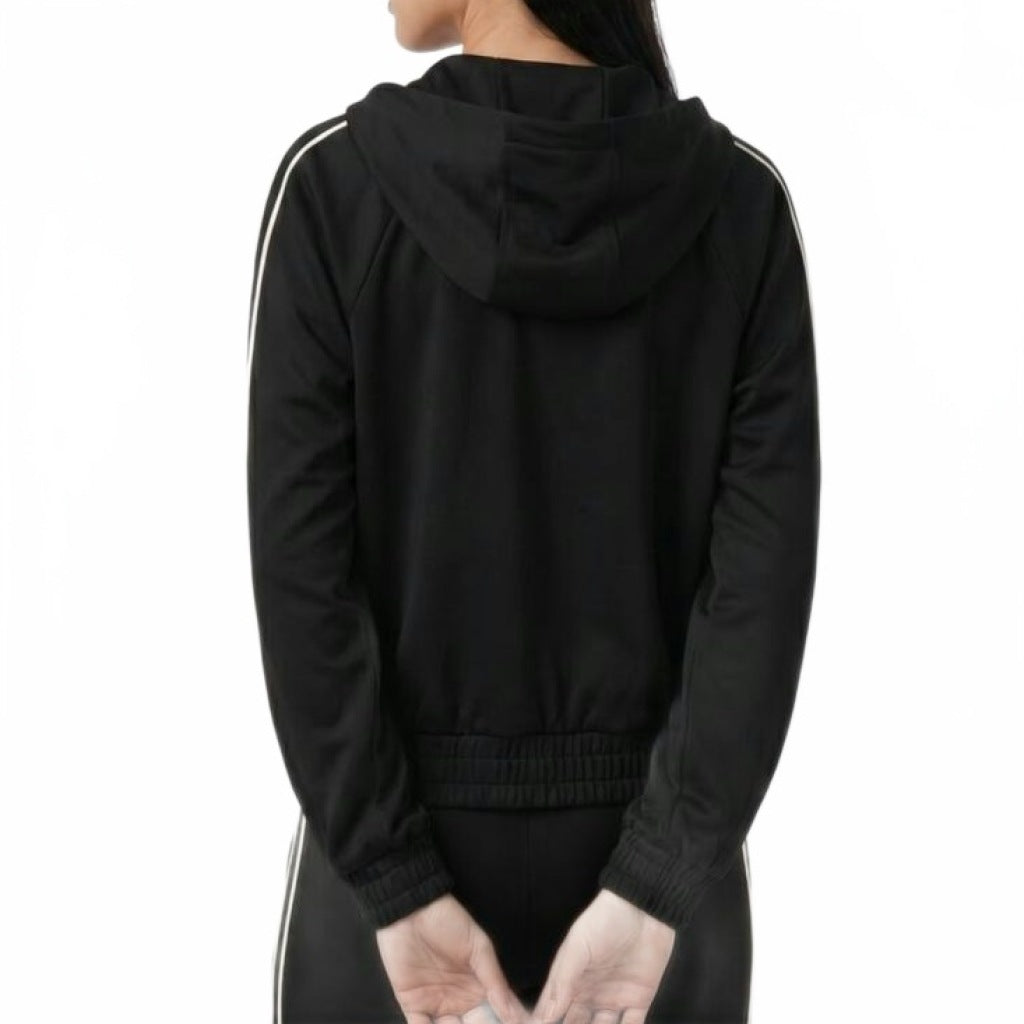 MICHAEL KORS MRXKN CNTRST ZIP FRNT TRK JKT en color NEGRO (6)