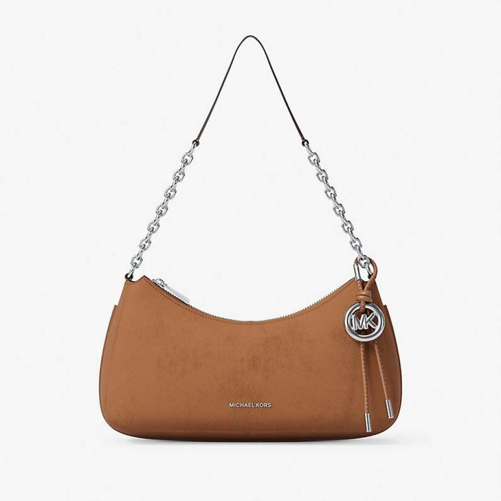 MICHAEL KORS MD CHAIN POUCHETTE en color MARRON (4)