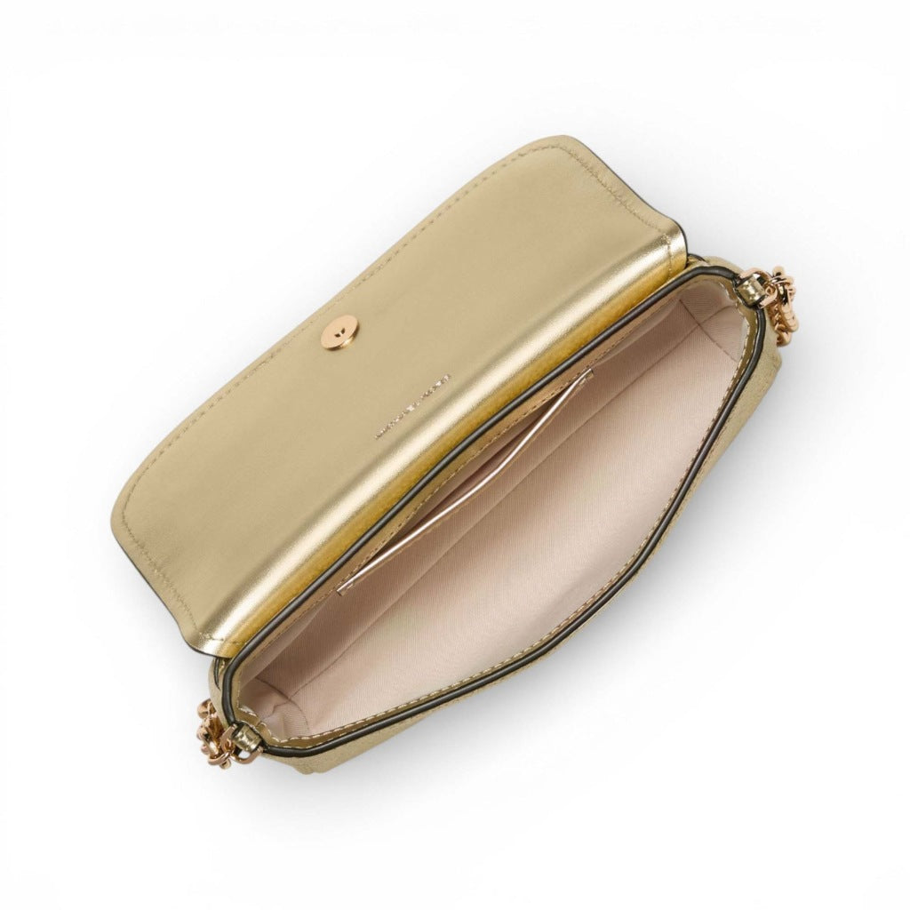 MICHAEL KORS FLAP CHAIN XBODY en color ORO (5)