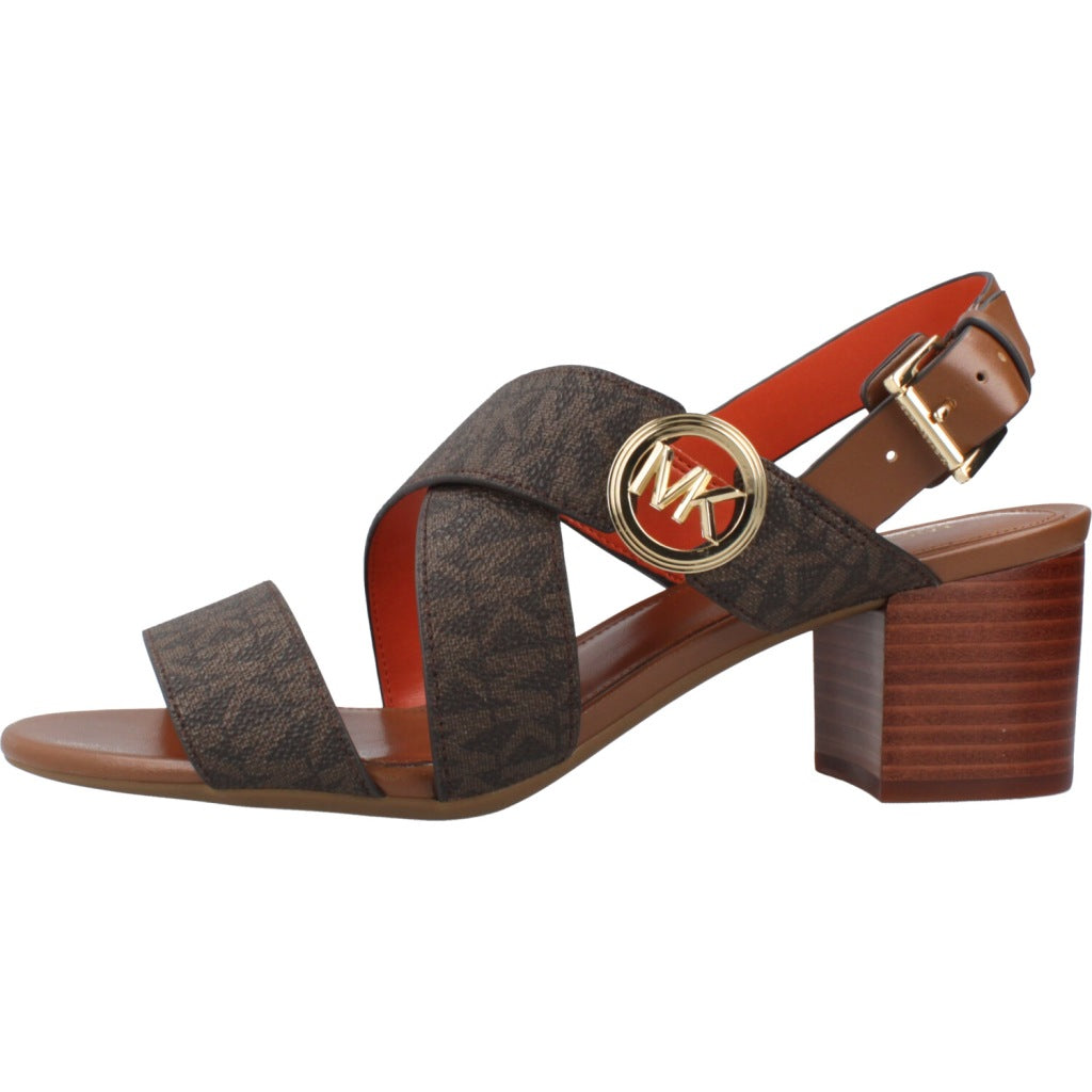 MICHAEL KORS VERA FLEX MID SANDAL en color MARRON (2)
