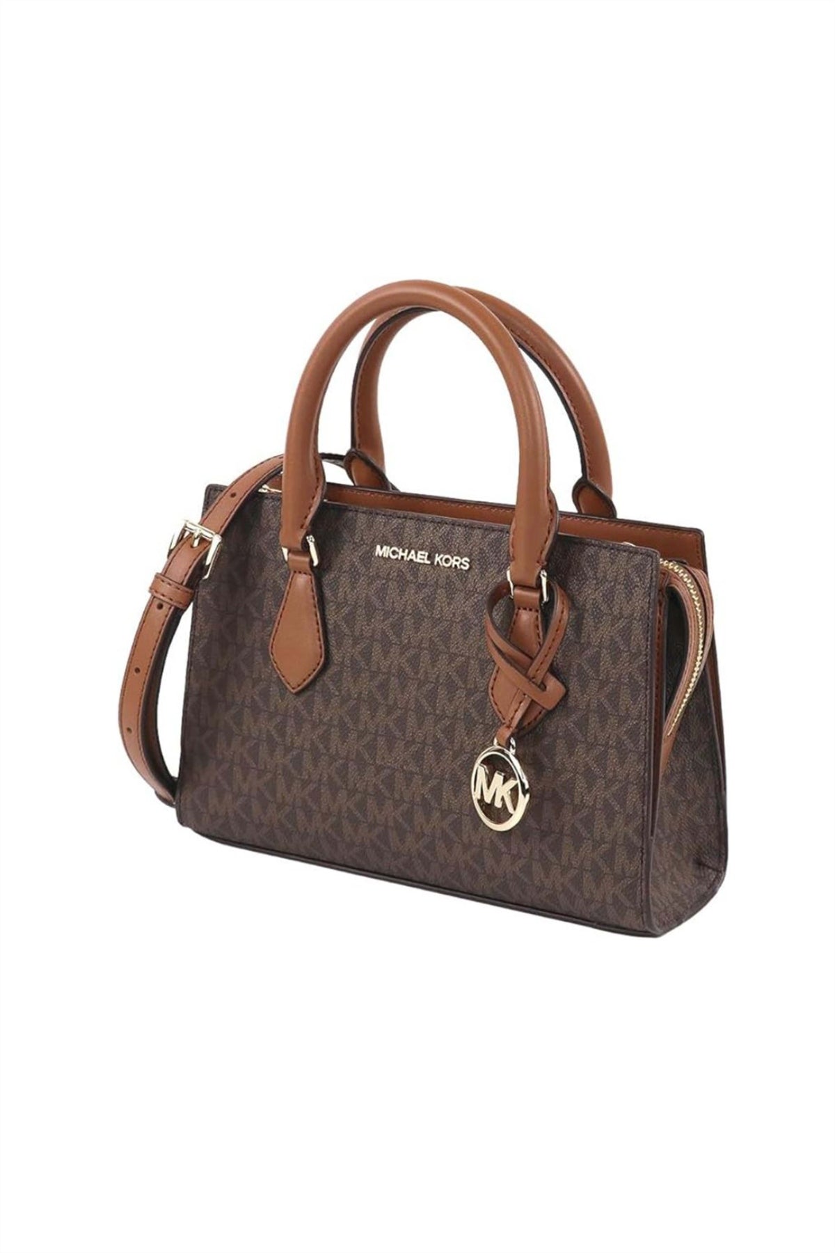 MICHAEL KORS MD CZ SATCHEL SHEILA en color MARRON (3)