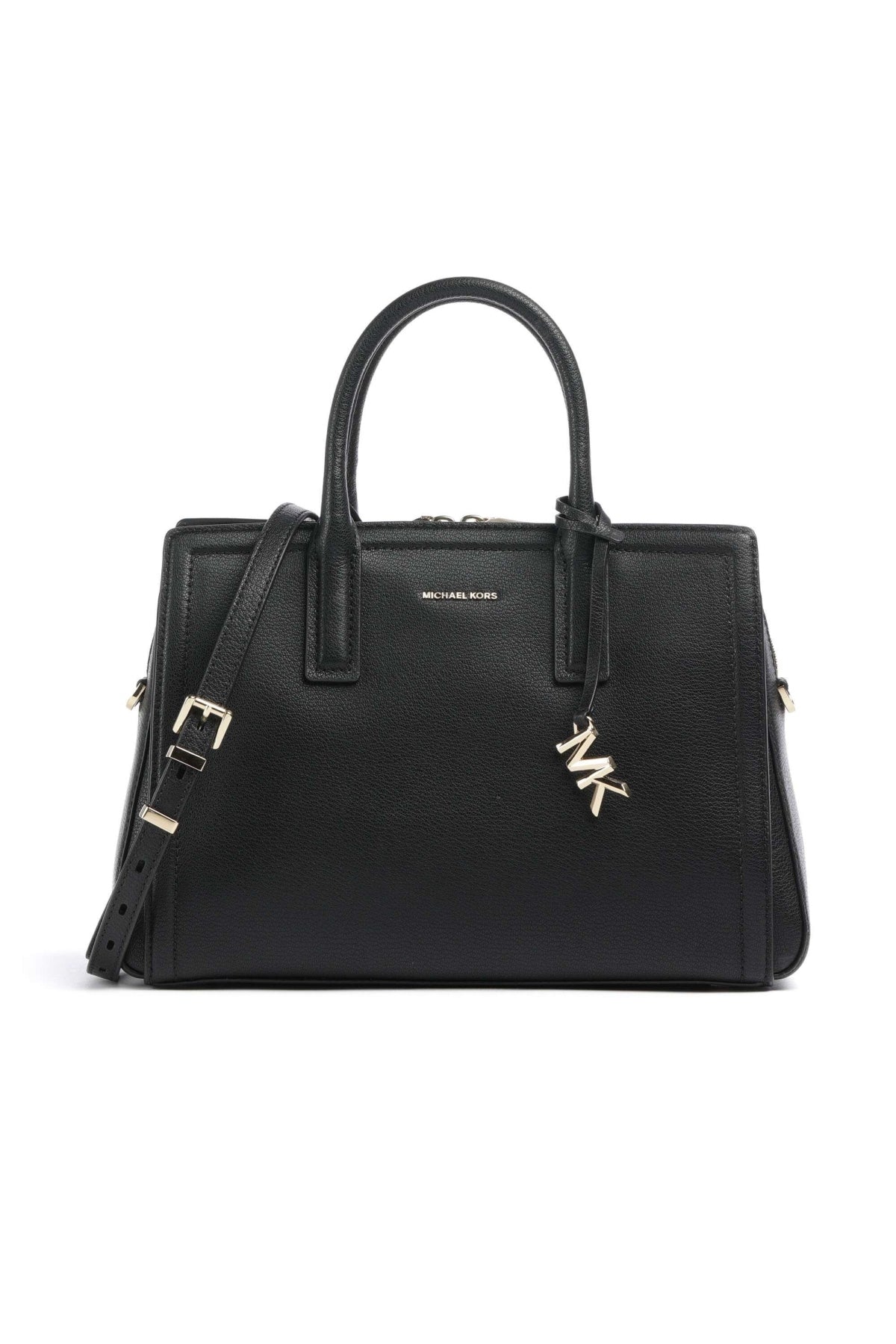 MICHAEL KORS RGISL MD SATCHEL en color NEGRO (1)