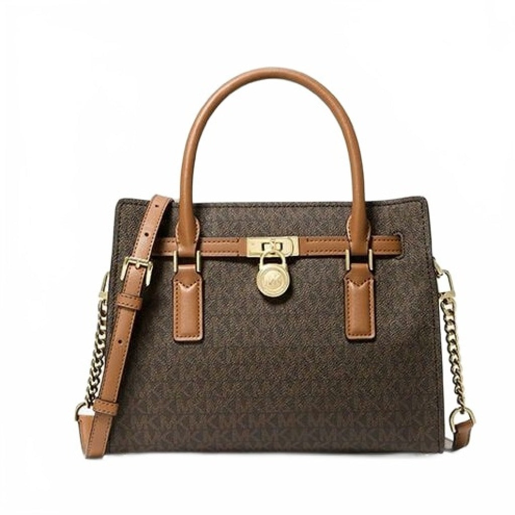 MICHAEL KORS TGNXSB SM SATCHEL en color MARRON (4)