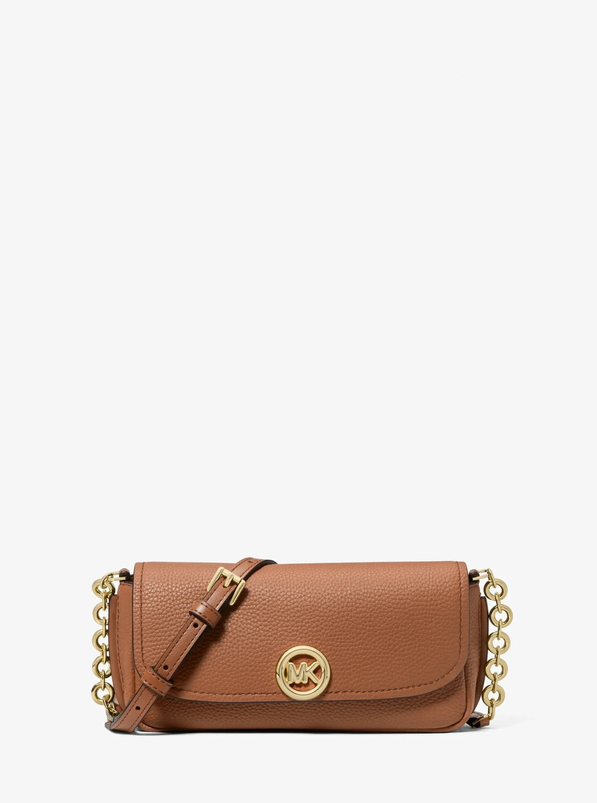 MICHAEL KORS SM FLAP CHAIN XBODY en color MARRON (3)