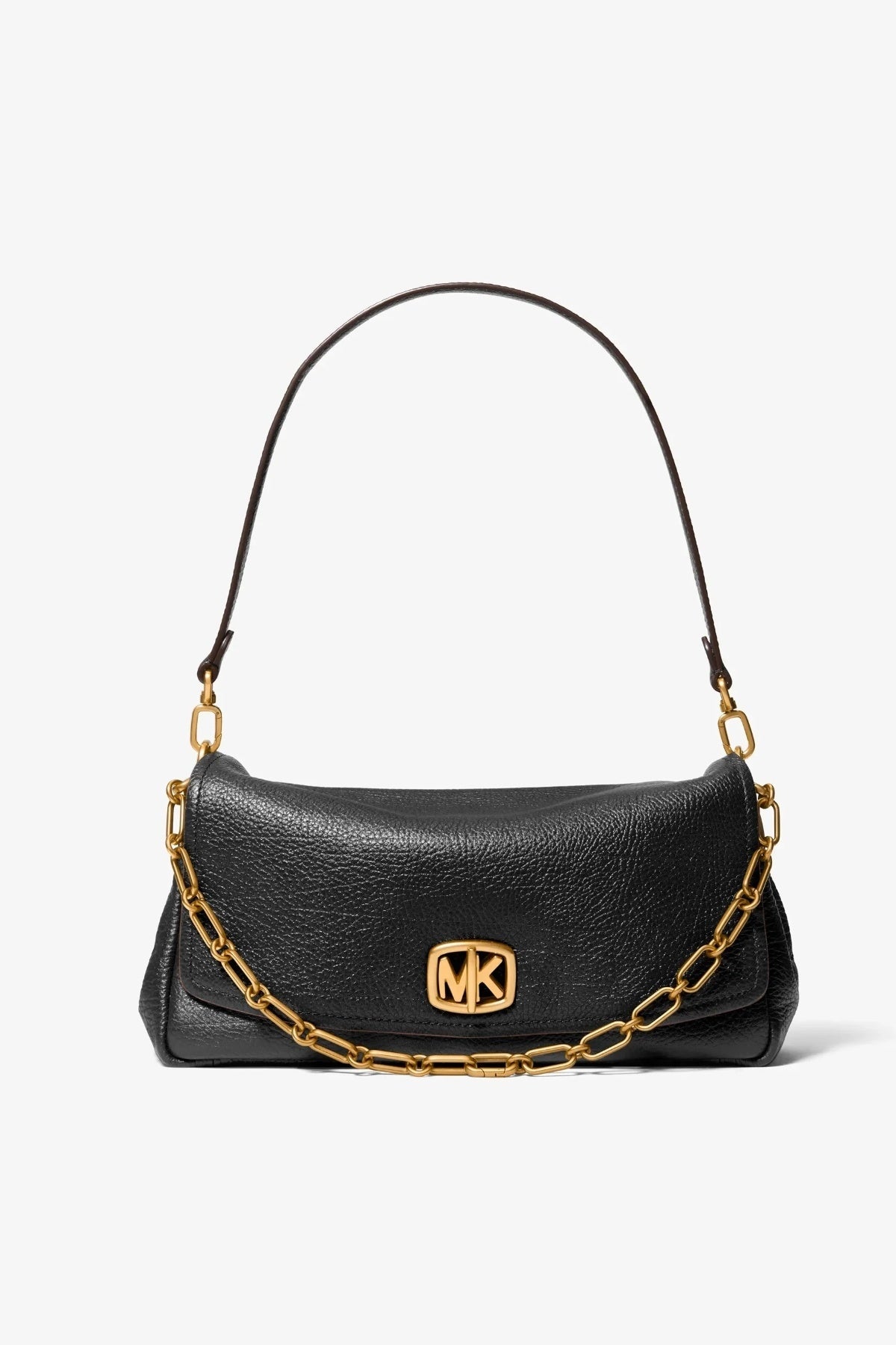 MICHAEL KORS LG TRNLK CNV CHN SHLDR en color NEGRO (2)