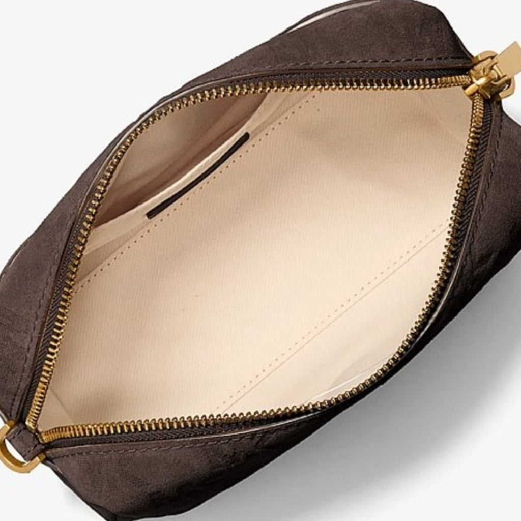 MICHAEL KORS SM SOFT XBODY W/ CHAIN en color MARRON (6)