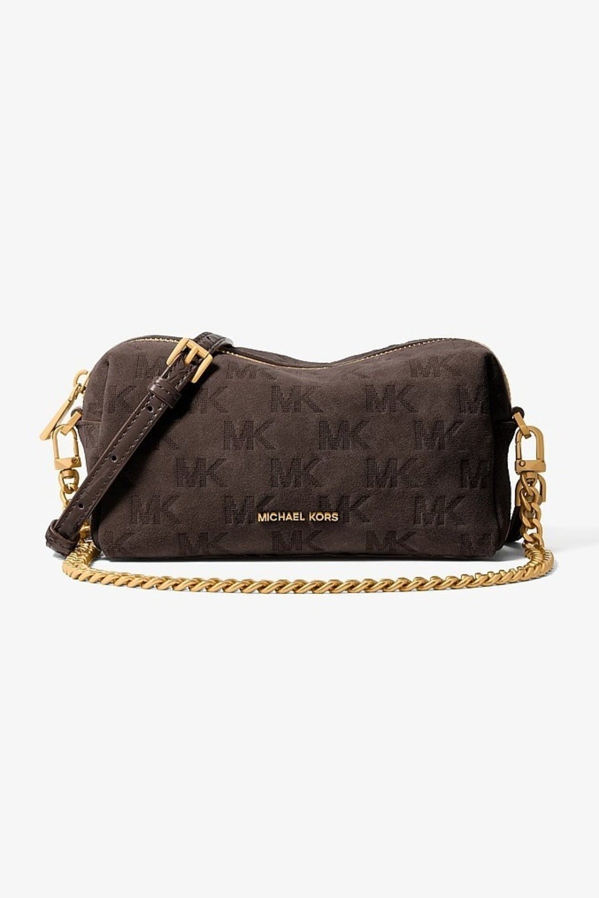 MICHAEL KORS SM SOFT XBODY W/ CHAIN en color MARRON (1)