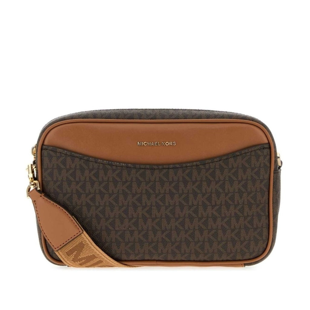 MICHAEL KORS LG EW PCKT XBODY en color MARRON (4)