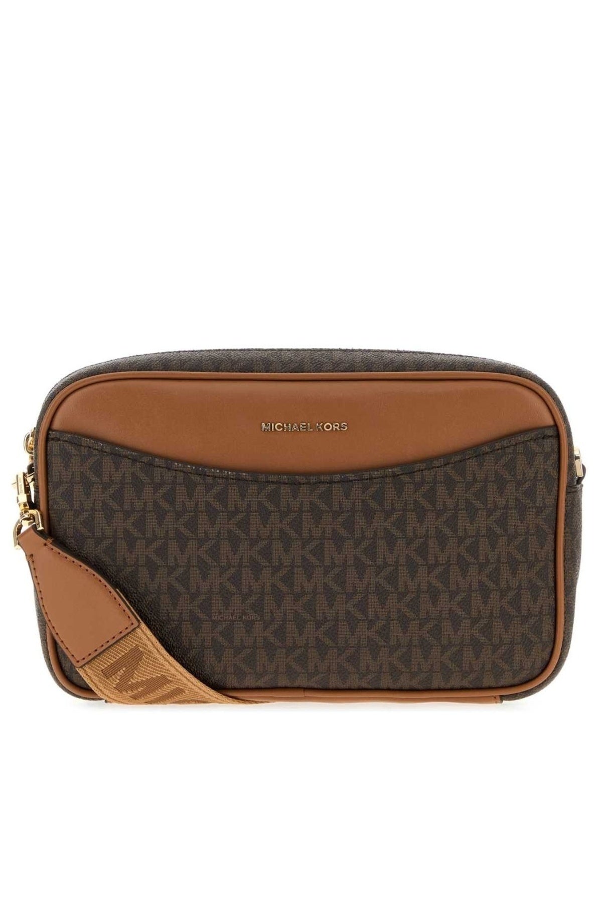MICHAEL KORS LG EW PCKT XBODY en color MARRON (3)
