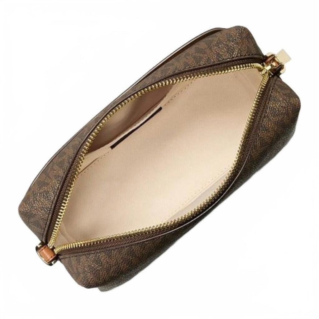 MICHAEL KORS SM SOFT XBODY W/ CHAIN en color MARRON (5)