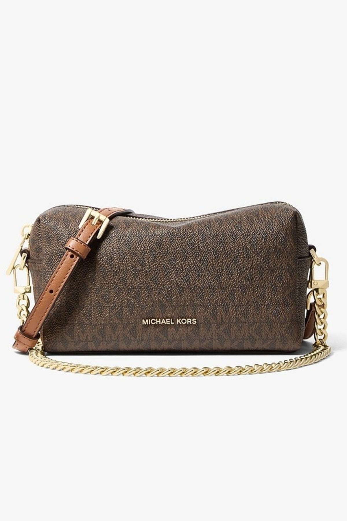 MICHAEL KORS SM SOFT XBODY W/ CHAIN en color MARRON (1)
