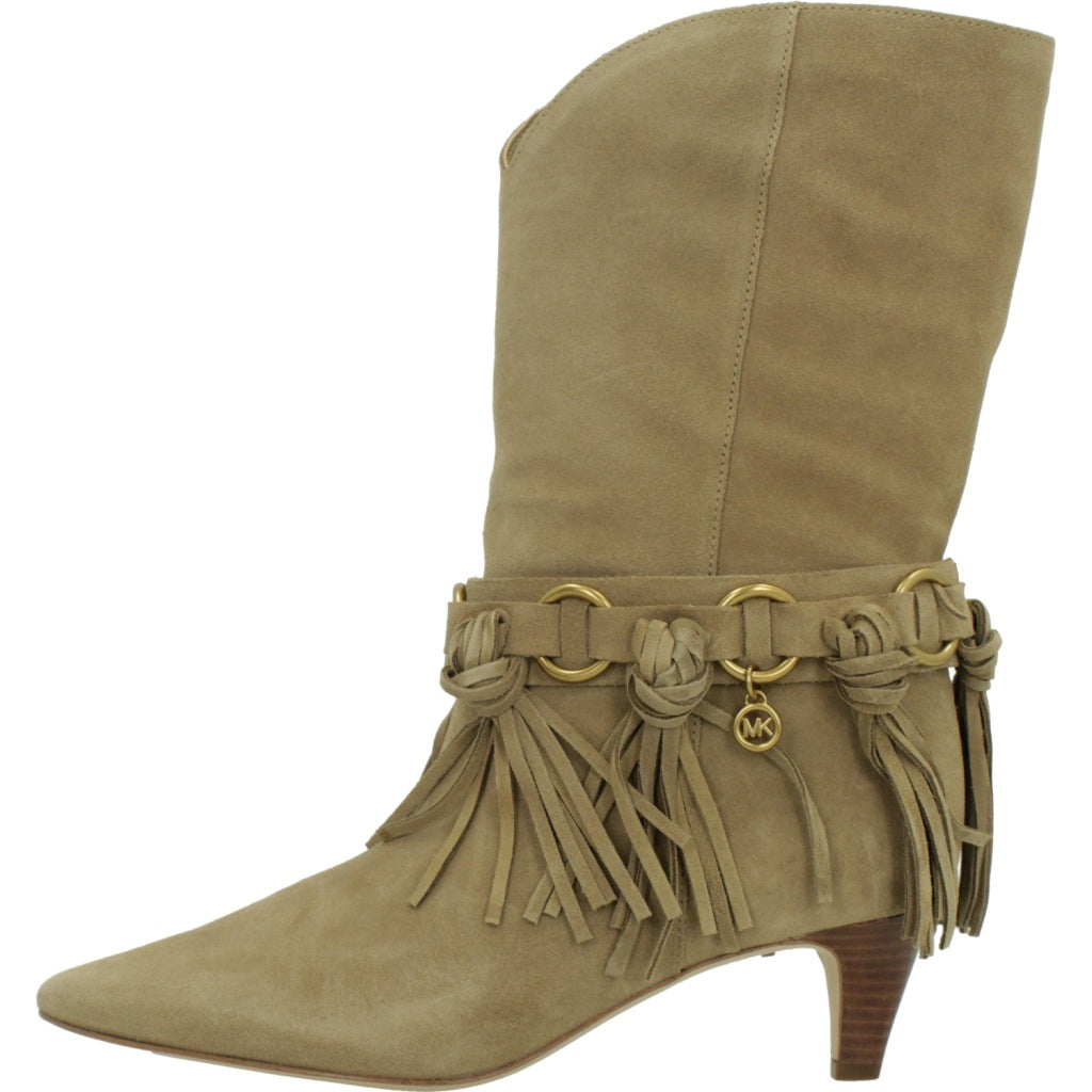 MICHAEL KORS DANIELA FRINGE BOOT en color MARRON CLARO (2)