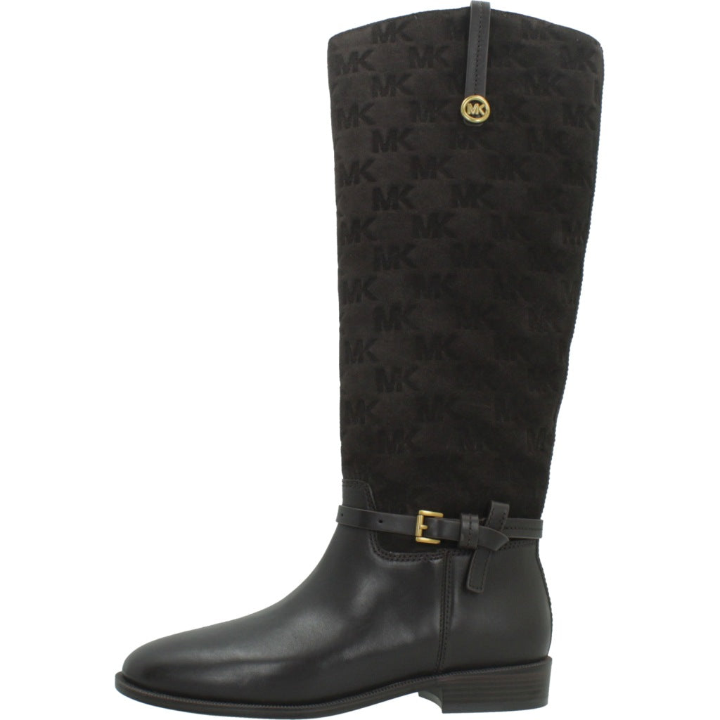MICHAEL KORS BEVERLY FLAT BOOT en color MARRON (2)