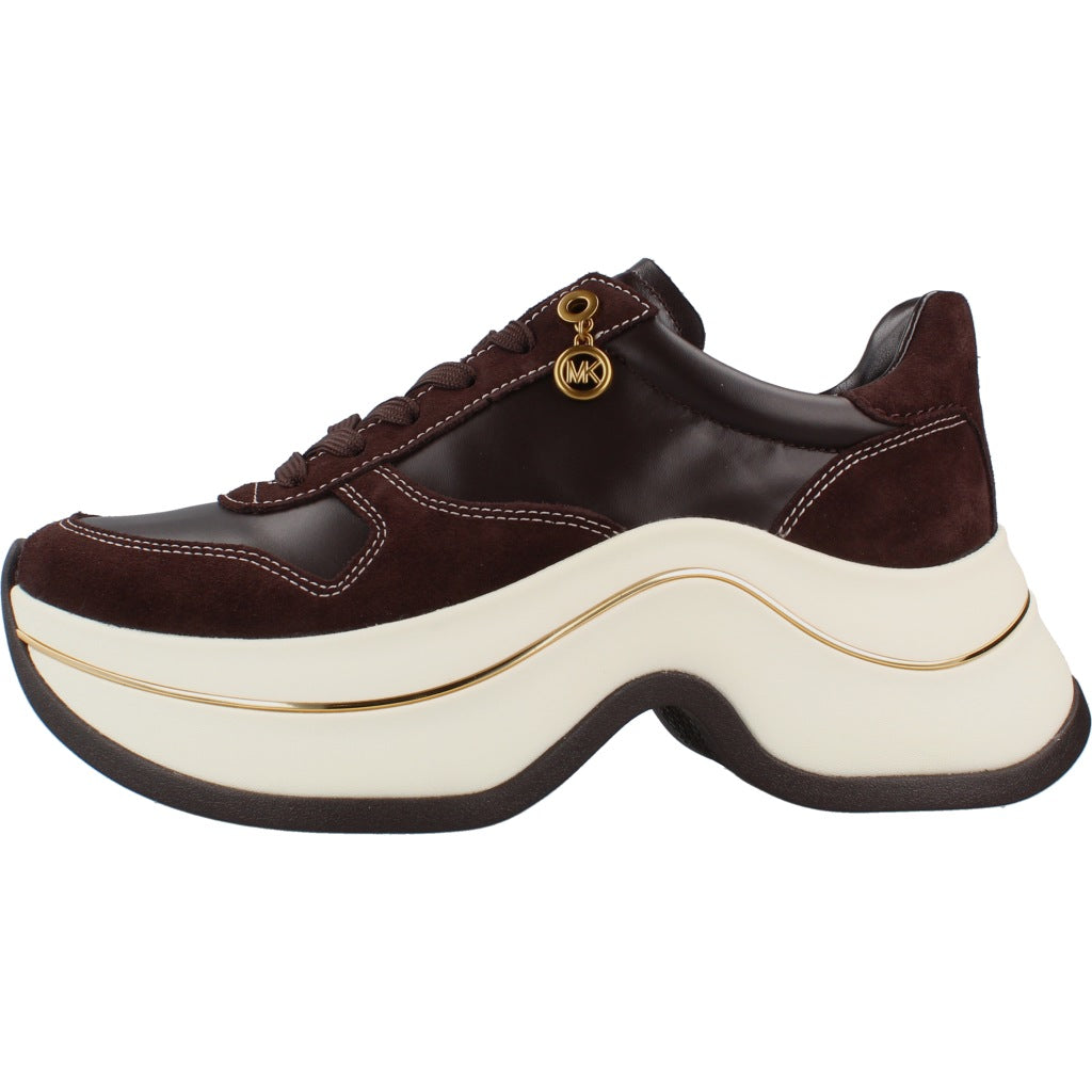 MICHAEL KORS ARLA TRAINER en color MARRON (2)
