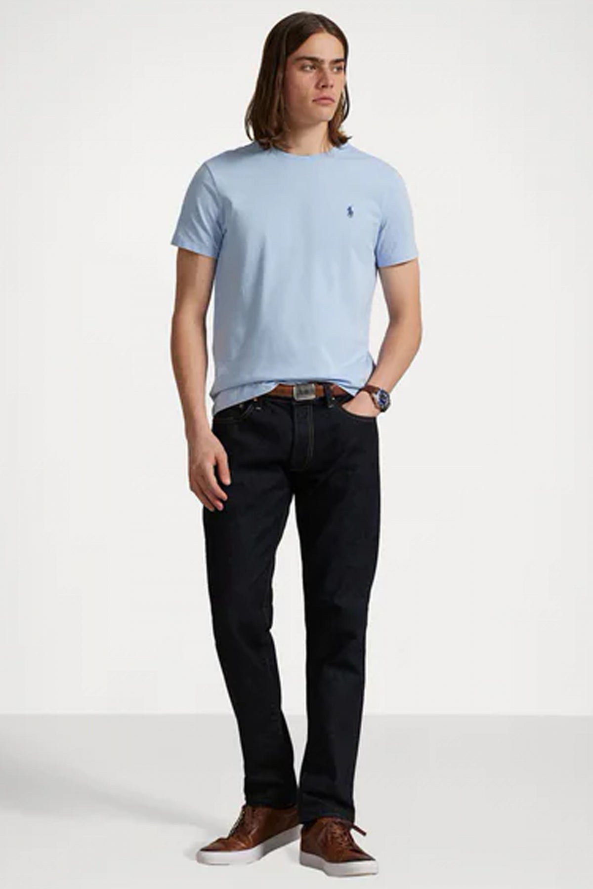 POLO RALPH LAUREN CLASSIC FIT COTTON T-SHIRT en color AZUL (5)